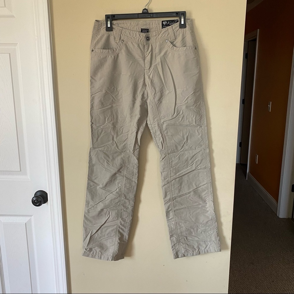 Kuhl Straight Leg Pants in Light Khaki